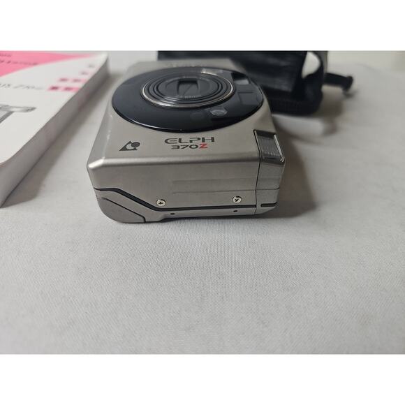 Canon ELPH 370Z Compact Point/Shoot Film Camera Tested & Works, w/ Leather Case - Picture 10 of 16